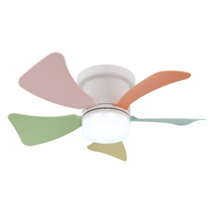 Globo - Dimbar LED-takfläkt LED/10W/2300-6500K färgskiftande + fjärrkontroll