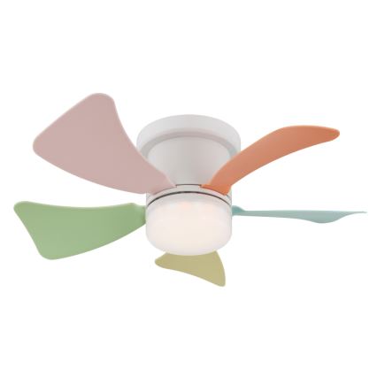 Globo - Dimbar LED-takfläkt LED/10W/2300-6500K färgskiftande + fjärrkontroll