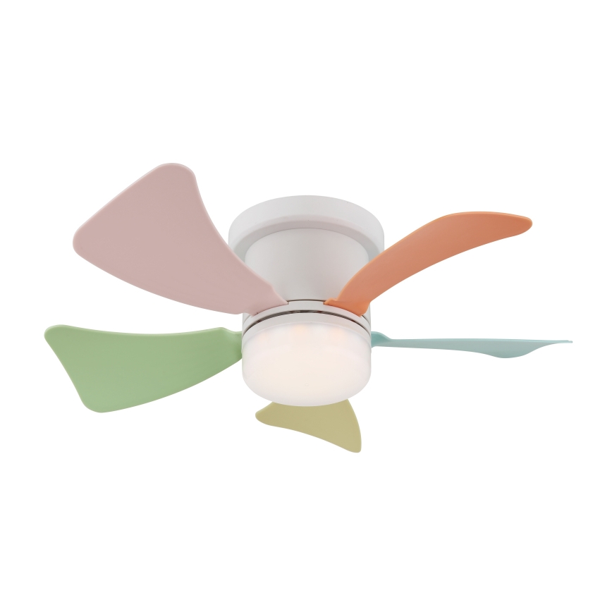 Globo - Dimbar LED-takfläkt LED/10W/2300-6500K färgskiftande + fjärrkontroll