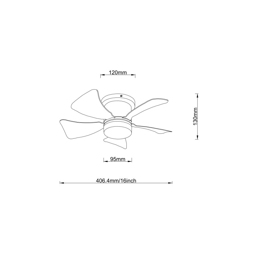 Globo - Dimbar LED-takfläkt LED/10W/2300-6500K färgskiftande + fjärrkontroll