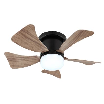 Globo - LED Dimbar takfläkt LED/10W/230V 3000-6500K brun + fjärrkontroll