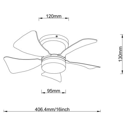 Globo - LED Dimbar takfläkt LED/10W/230V 3000-6500K vit + fjärrkontroll