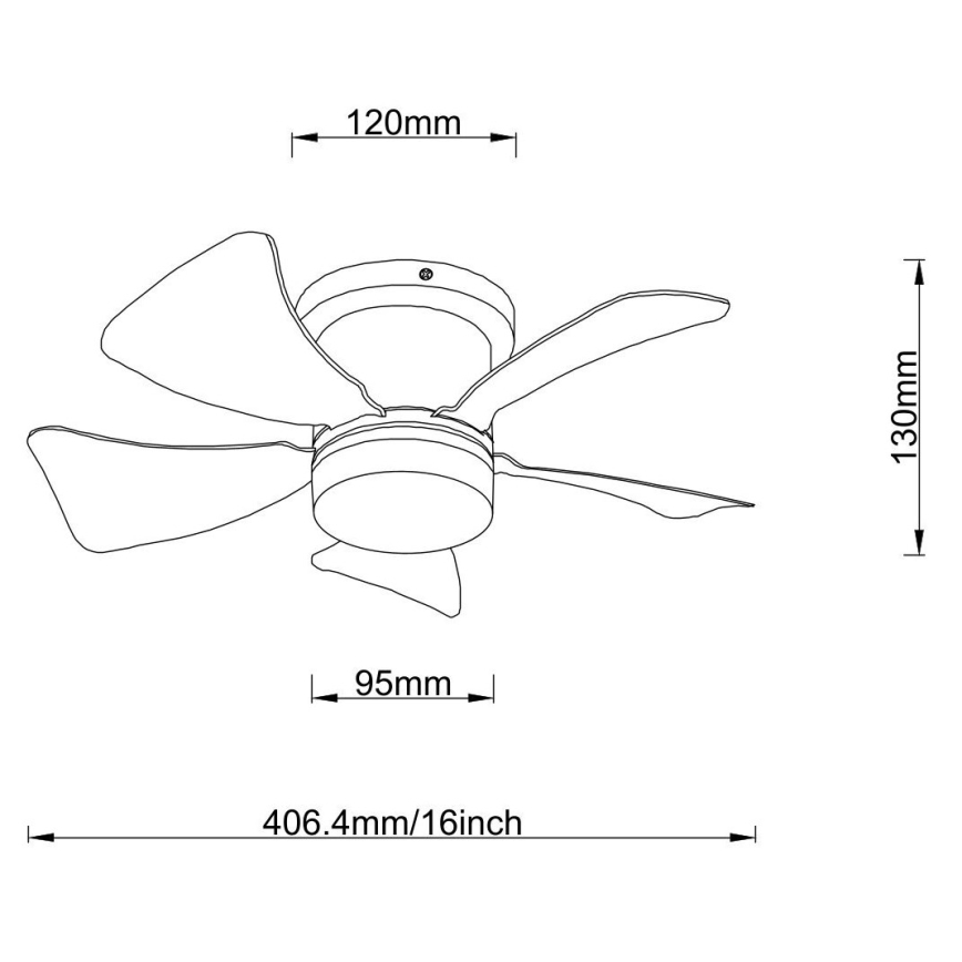 Globo - LED Dimbar takfläkt LED/10W/230V 3000-6500K vit + fjärrkontroll