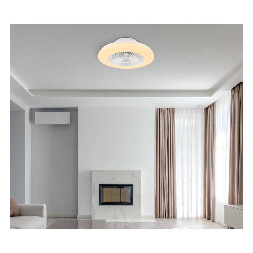 Globo - LED Dimbar taklampa med fläkt LED/30W/230V 3000-6500K + fjärrkontroll