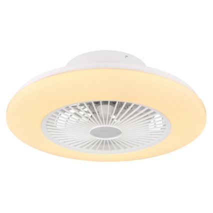 Globo - LED Dimbar taklampa med fläkt LED/30W/230V 3000-6500K + fjärrkontroll