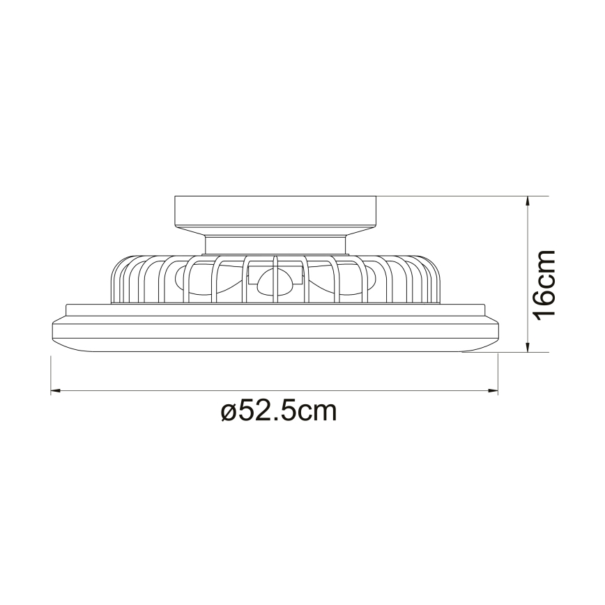 Globo - LED dimbar taklampa med fläkt LED/30W/230V 3000-6500K + fjärrkontroll
