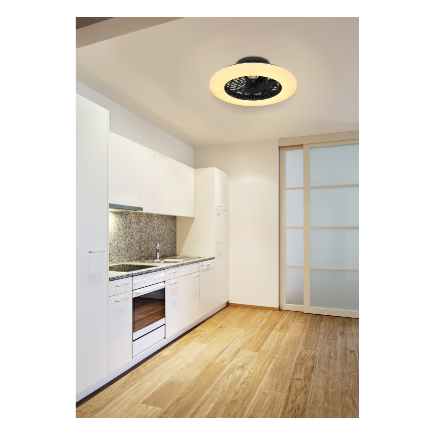 Globo - LED Dimbar taklampa med fläkt LED/30W/230V 3000-6500K + fjärrkontroll