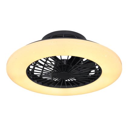 Globo - LED Dimbar taklampa med fläkt LED/30W/230V 3000-6500K + fjärrkontroll