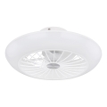 Globo 03632W - LED taklampa med fläkt LAFEE LED/18W/230V
