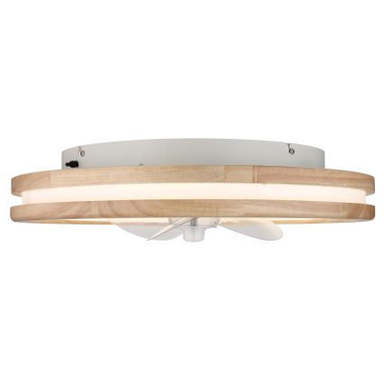 Globo - LED Dimbar taklampa med fläkt LED/30W/230V 2700-6500K brun + fjärrkontroll