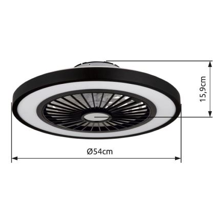 Globo - LED dimbar takfläkt LED/45W/230V 3000-6500K + fjärrkontroll
