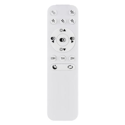 Globo - LED Dimbar takfläkt LED/40W/230V 3000-6500K + fjärrkontroll