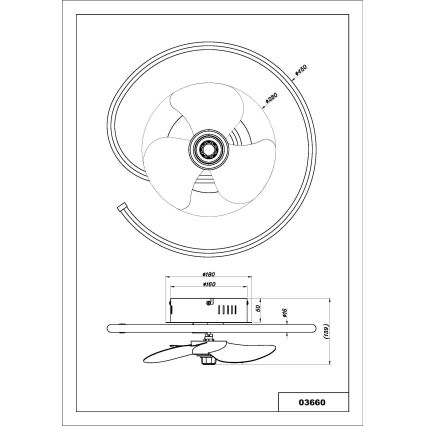 Globo - LED Dimbar takfläkt LED/30W/230V 2700-6500K + fjärrkontroll
