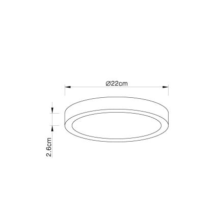 Globo 12364-30 - LED Dimbar Badrumsbelysning LED/28W/230V IP44