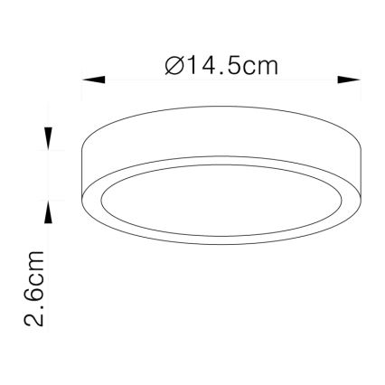 Globo 12366-15 - LED Takbelysning VITOS LED/15W/230V