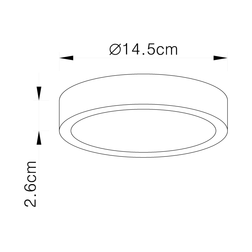 Globo 12366-15 - LED Takbelysning VITOS LED/15W/230V