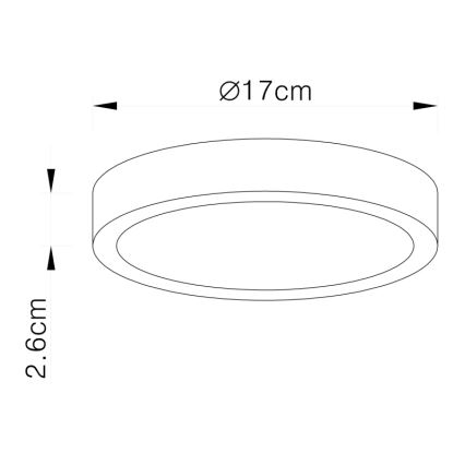Globo - LED taklampa LED/22W/230V