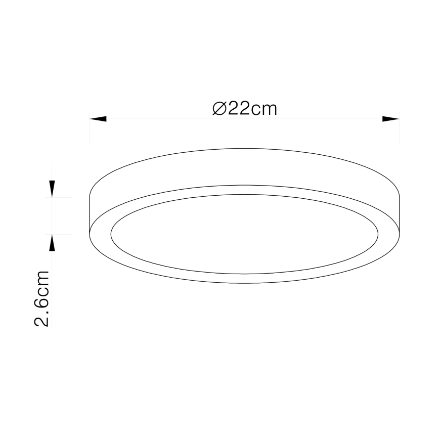 Globo - LED taklampa LED/28W/230V
