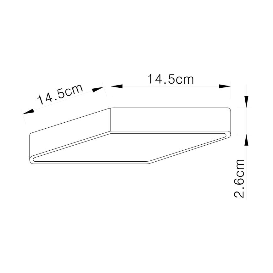 Globo 12369-15 - LED Takbelysning ECHO LED/15W/230V