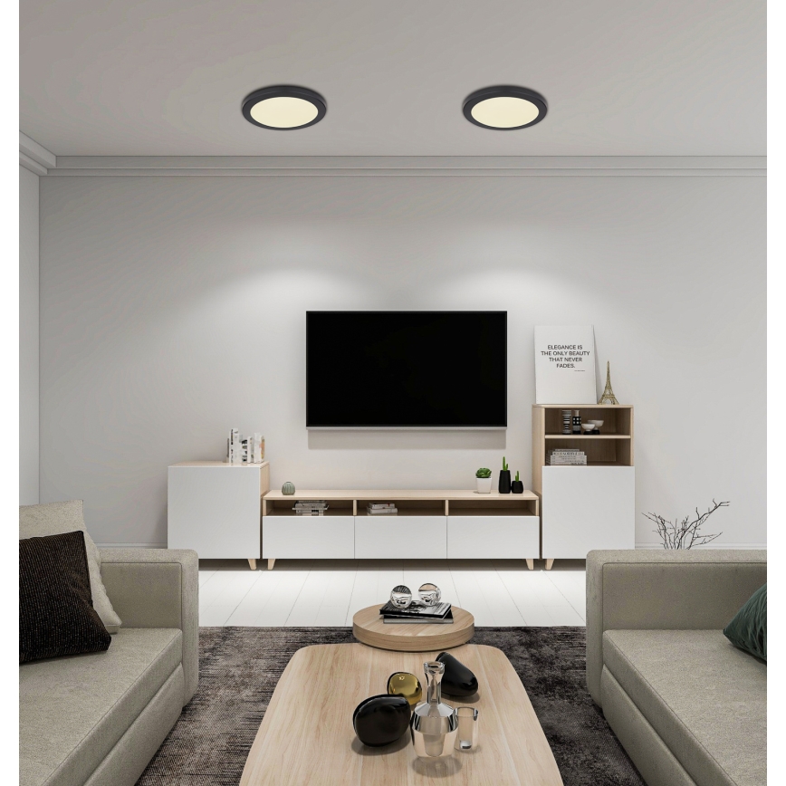 Globo - LED taklampa LED/24W/230V 3000/4000/6500K svart