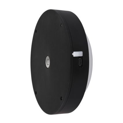 Globo - LED uppladdningsbar touch-vägglampa LED/1,2W/3,7V Ø 15 cm 1800 mAh svart