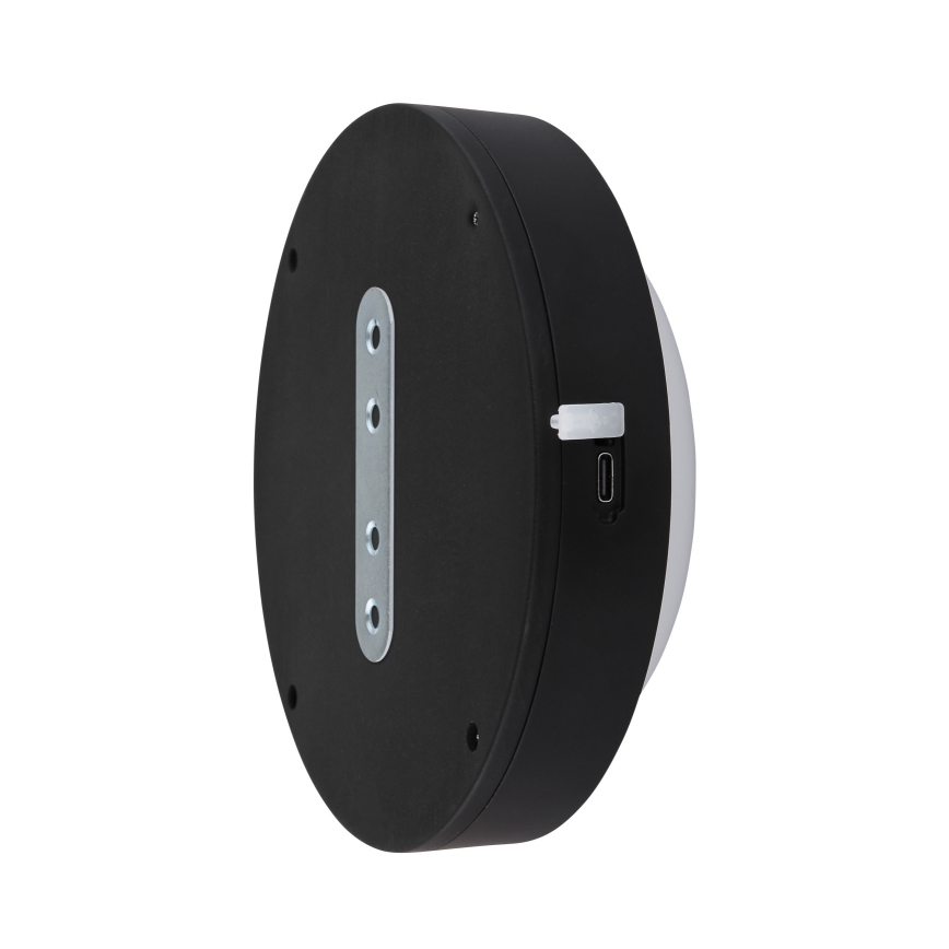 Globo - LED uppladdningsbar touch-vägglampa LED/1,2W/3,7V Ø 15 cm 1800 mAh svart