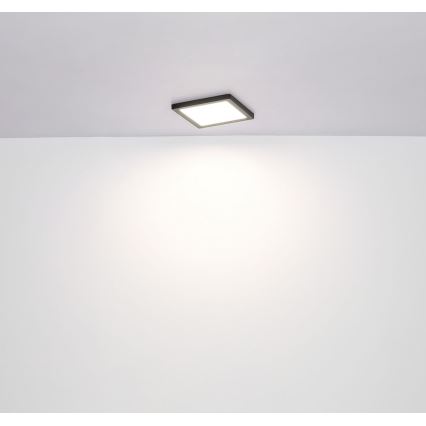Globo  LED Taklampa LASSE LED/12W/230V 3000/4000/6500K svart