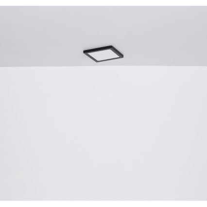 Globo  LED Taklampa LASSE LED/12W/230V 3000/4000/6500K svart