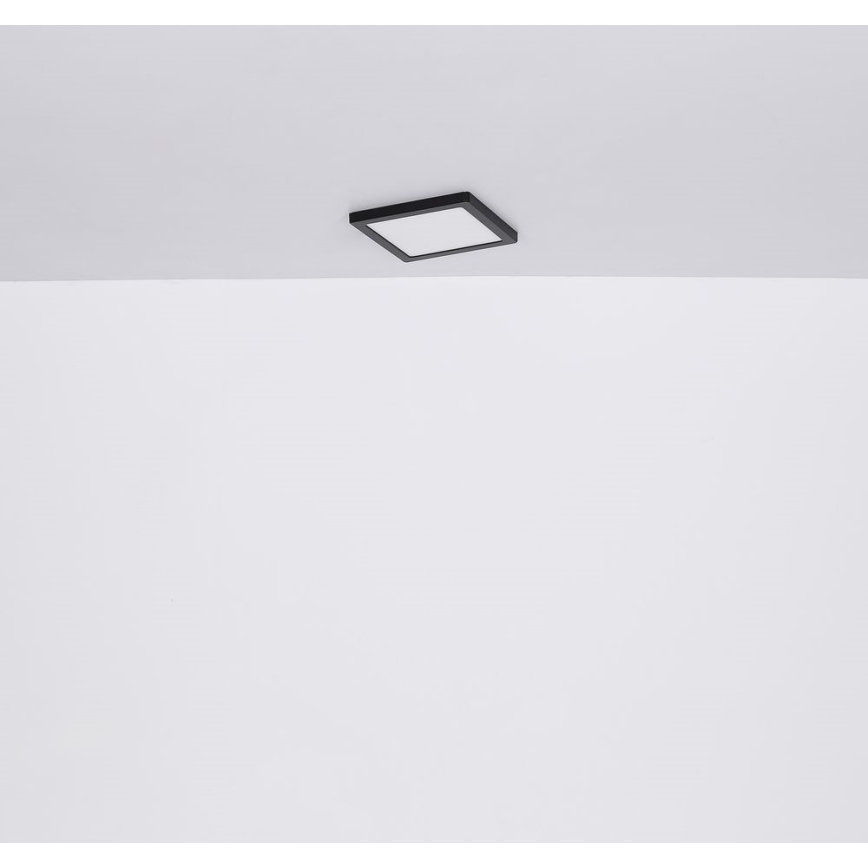 Globo  LED Taklampa LASSE LED/12W/230V 3000/4000/6500K svart