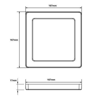 Globo - LED taklampa LED/12W/230V 3000/4000/6500K vit