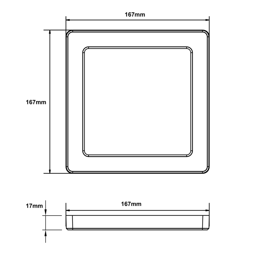 Globo - LED taklampa LED/12W/230V 3000/4000/6500K vit