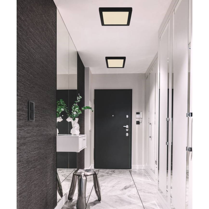 Globo LED Taklampa LED/18W/230V 3000/4000/6500K svart