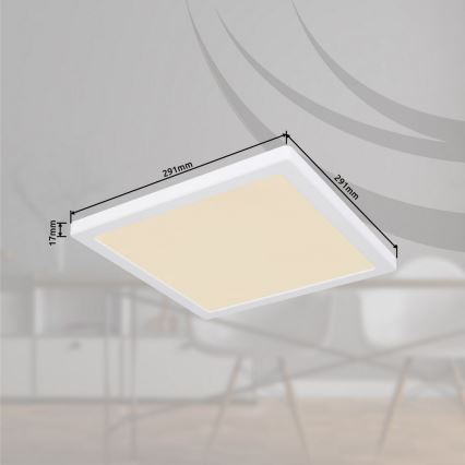 Globo  - LED Taklampa LASSE LED/24W/230V 3000/4000/6500K vit