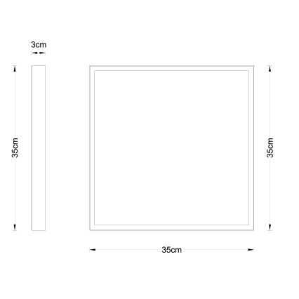 Globo - LED taklampa LED/22W/230V 35x35 cm