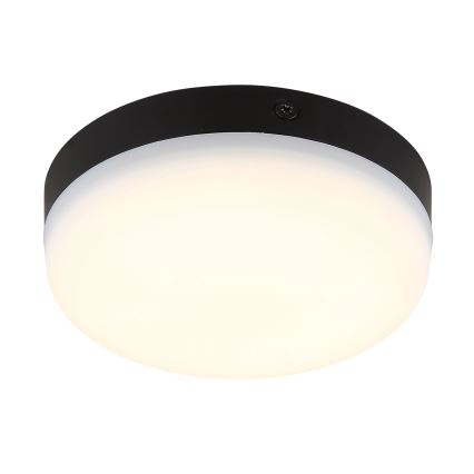 Globo - LED taklampa LED/8W/230V 4000K diameter 12 cm svart