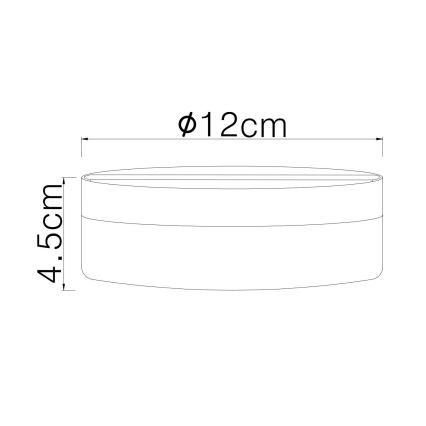 Globo - LED taklampa LED/8W/230V 4000K diameter 12 cm vit