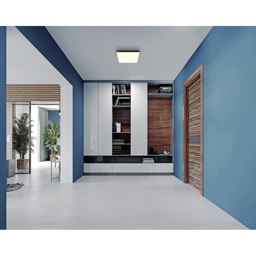 Globo - LED taklampa LED/18W/230V 4000K 30x30 cm svart