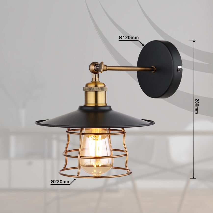 Globo - Vägglampa 1xE27/60W/230V