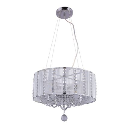 Globo 15091H - Kristallkrona med snöre VäggA 4xE14/40W/230V