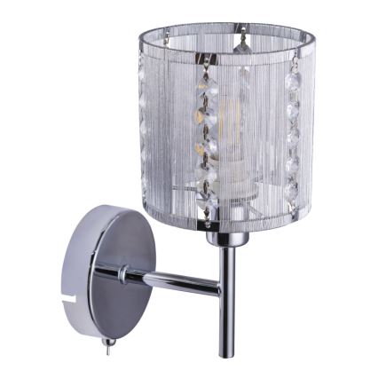 Globo - Vägglampa 1xE14/40W/230V matt krom