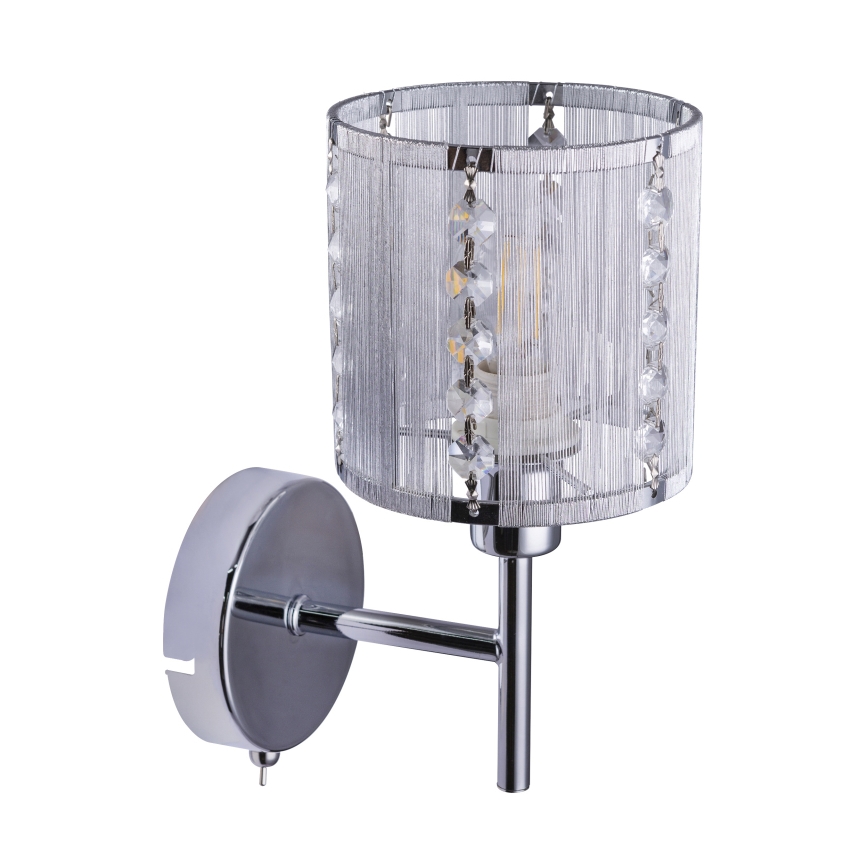 Globo - Vägglampa 1xE14/40W/230V matt krom