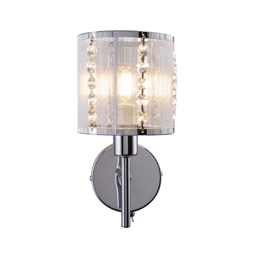 Globo - Vägglampa 1xE14/40W/230V matt krom