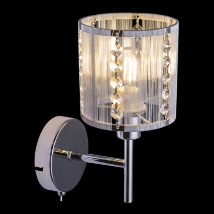 Globo - Vägglampa 1xE14/40W/230V matt krom