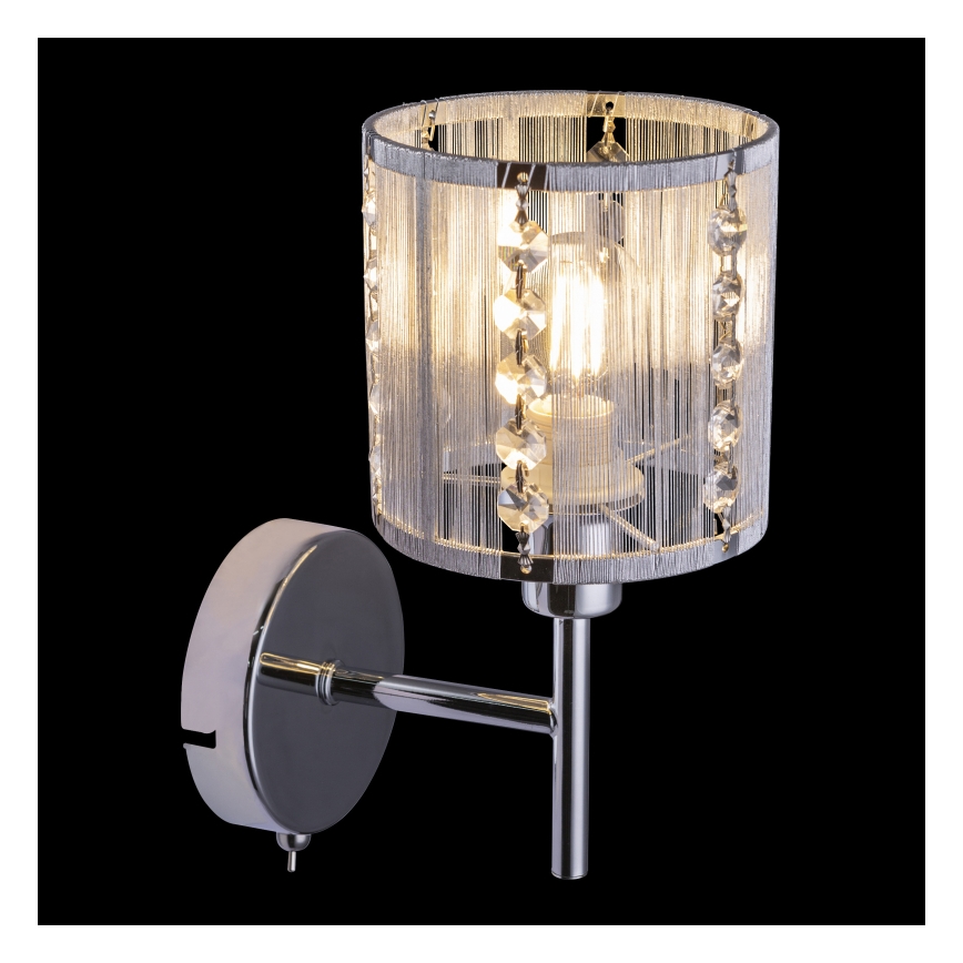 Globo - Vägglampa 1xE14/40W/230V matt krom