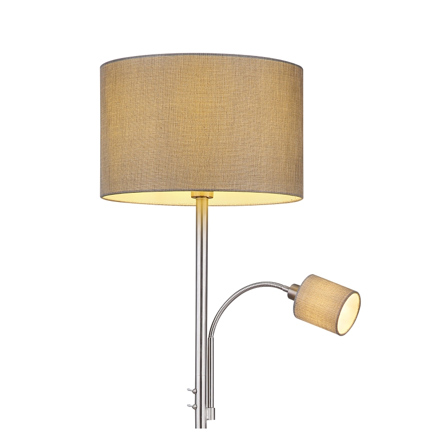 Globo 15185S4 - Golvlampa PACO 1xE27/40W/230V + 1xE14/25W