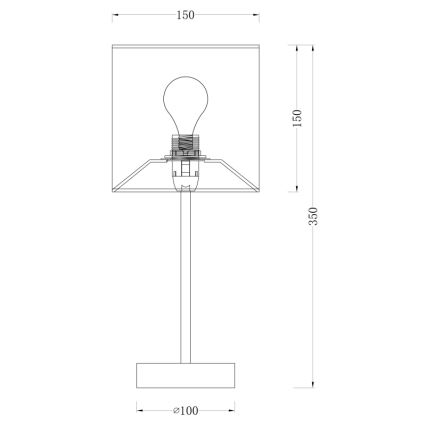 Globo 15185T - Bordslampa PACO 1xE14/40W/230V