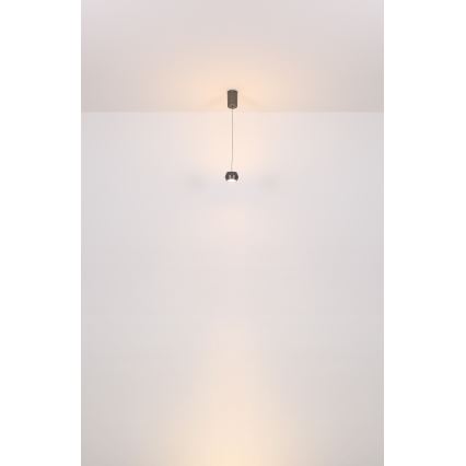 Globo - LED ljuskrona med textilsladd LED/6W/230V
