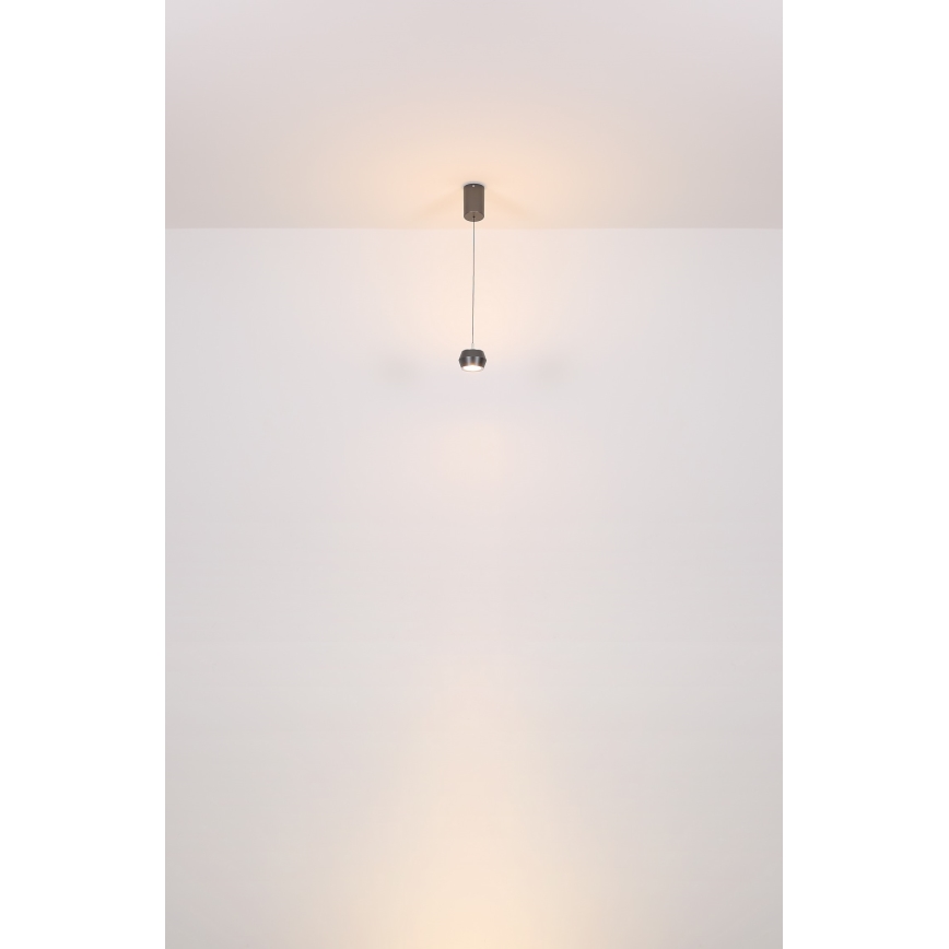 Globo - LED ljuskrona med textilsladd LED/6W/230V