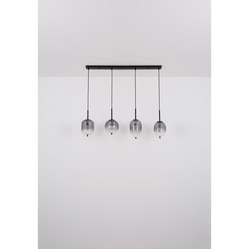 Globo - Ljuskrona med textilsladd 3xE14/40W/230V