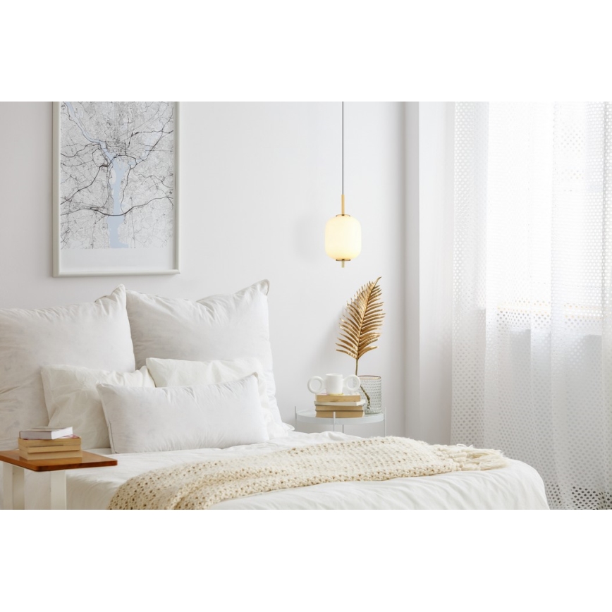Globo - LED ljuskrona med textilsladd LED/7W/230V